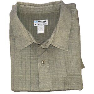 LAPG Tactical Concealed Carry Wear CCW Short Sleeve Shirt Brown Plaid Men’s XXXL